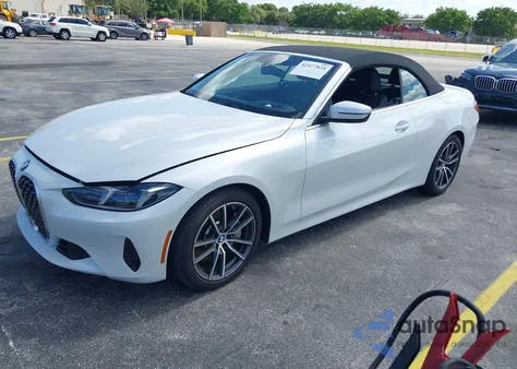 2025 BMW 4 Series 430I z USA, uszkodzony, nr VIN WBA33DB05SCU55191